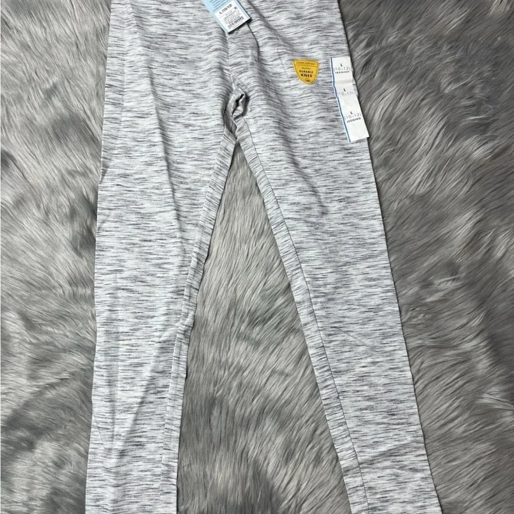 Cat & Jack Almond Cream Girls Leggings Large 10/12